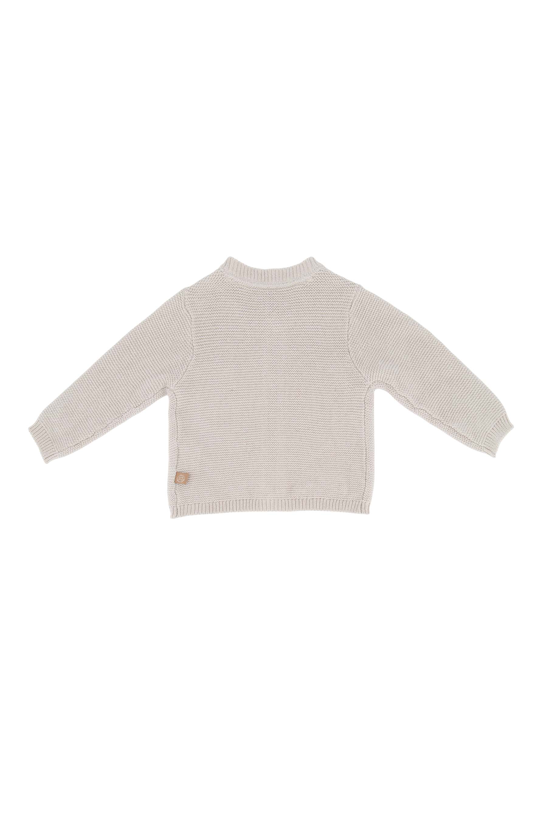 Gebreid babyvestje, zand