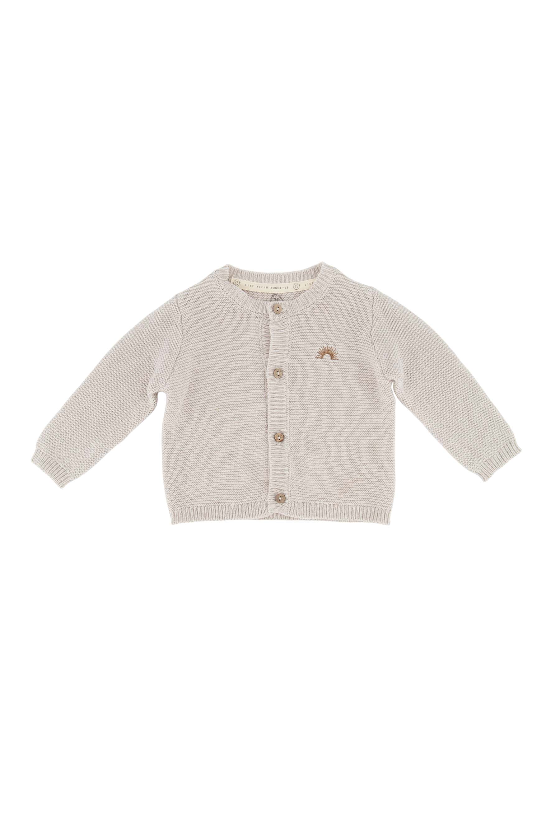 Gebreid babyvestje, zand