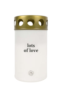Herdenkingslicht lots of love wit