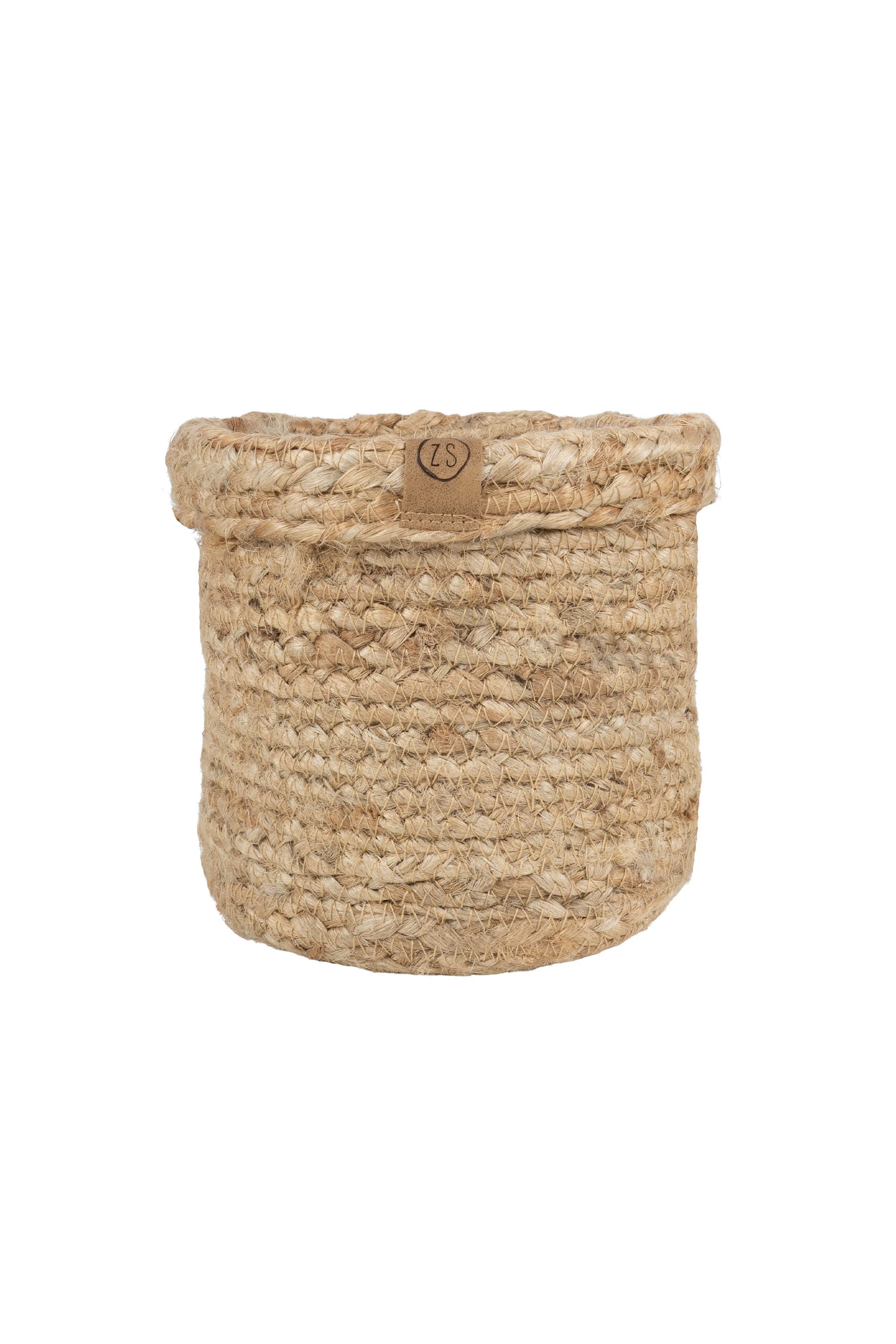 Jute opbergmand 15x15cm, naturel