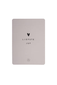 Kaart liefste juf zand