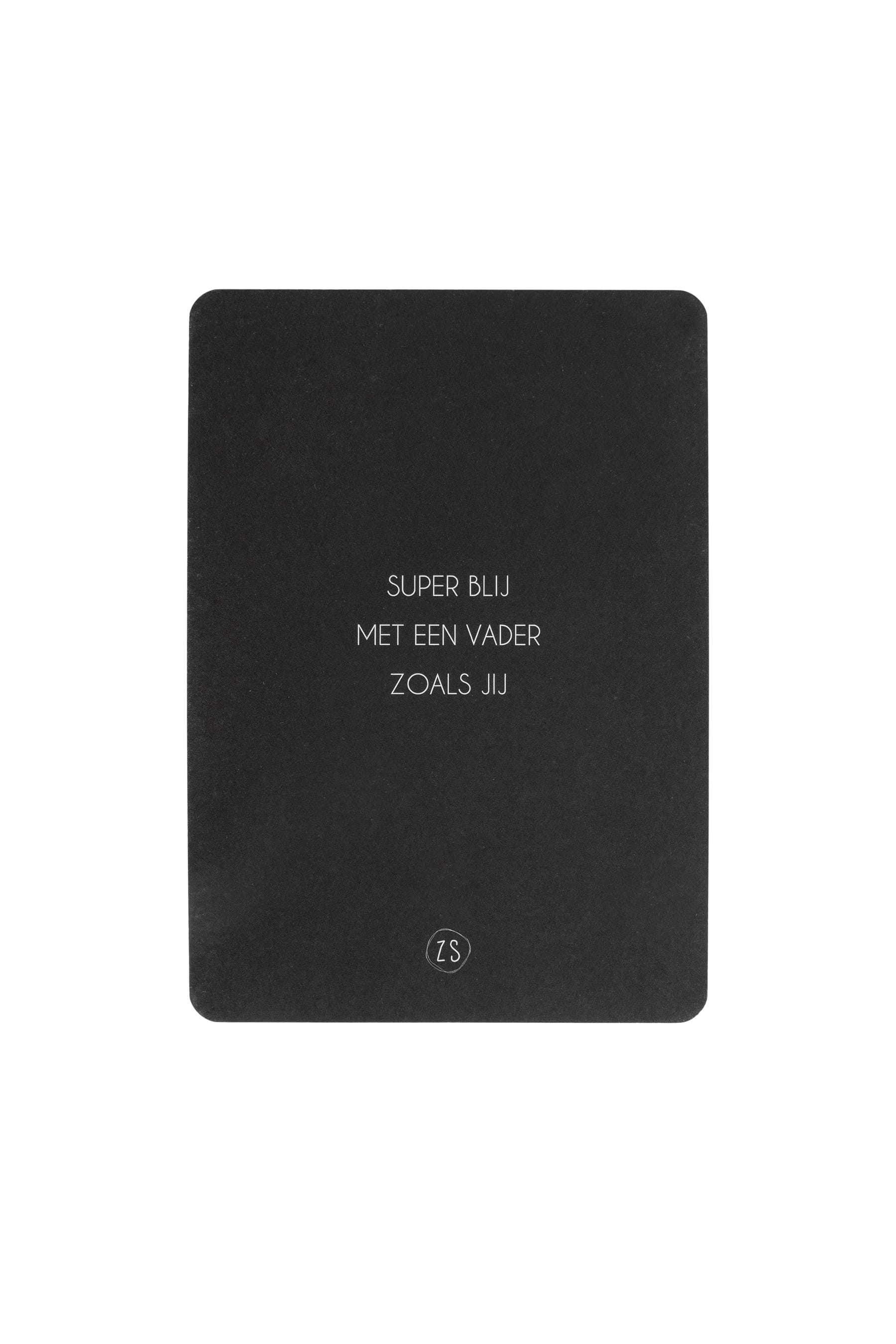 Kaart vader zwart
