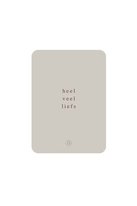 kaart veel liefs zand
