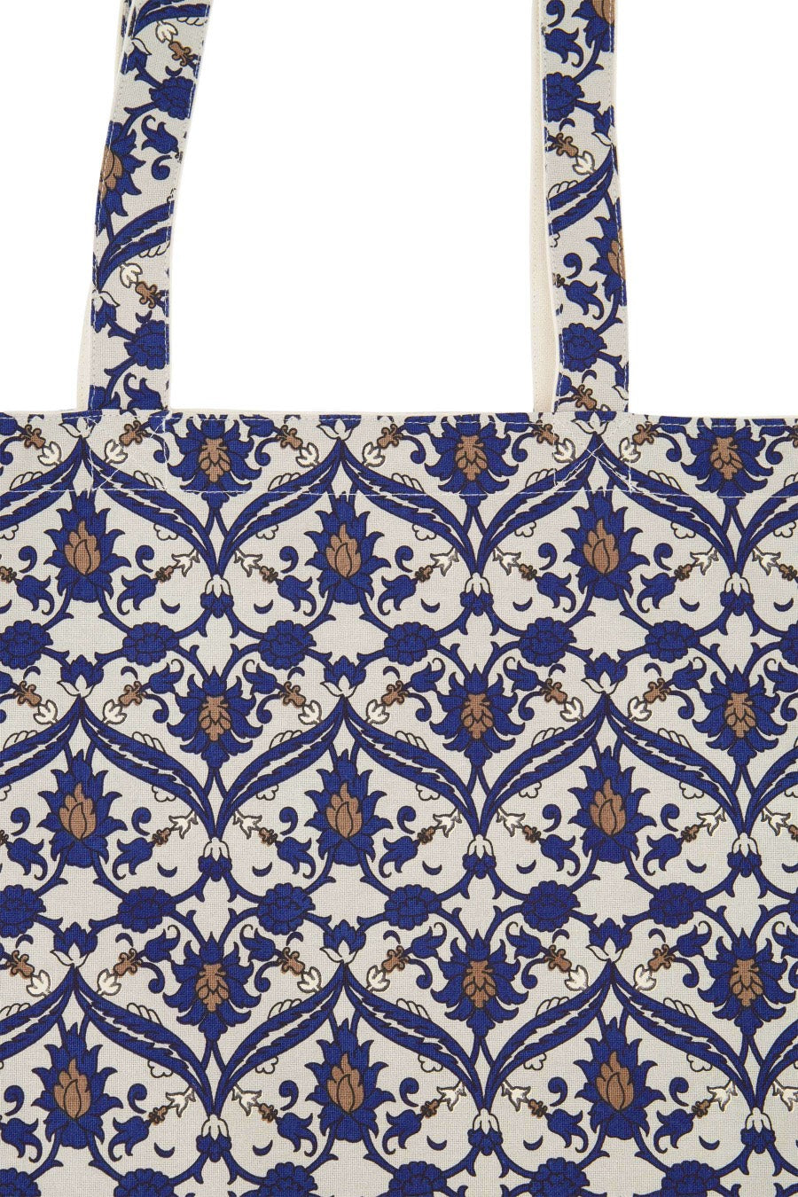 katoenen shopper met print zand