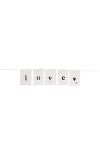 Katoenen taartslinger "love" 60cm
