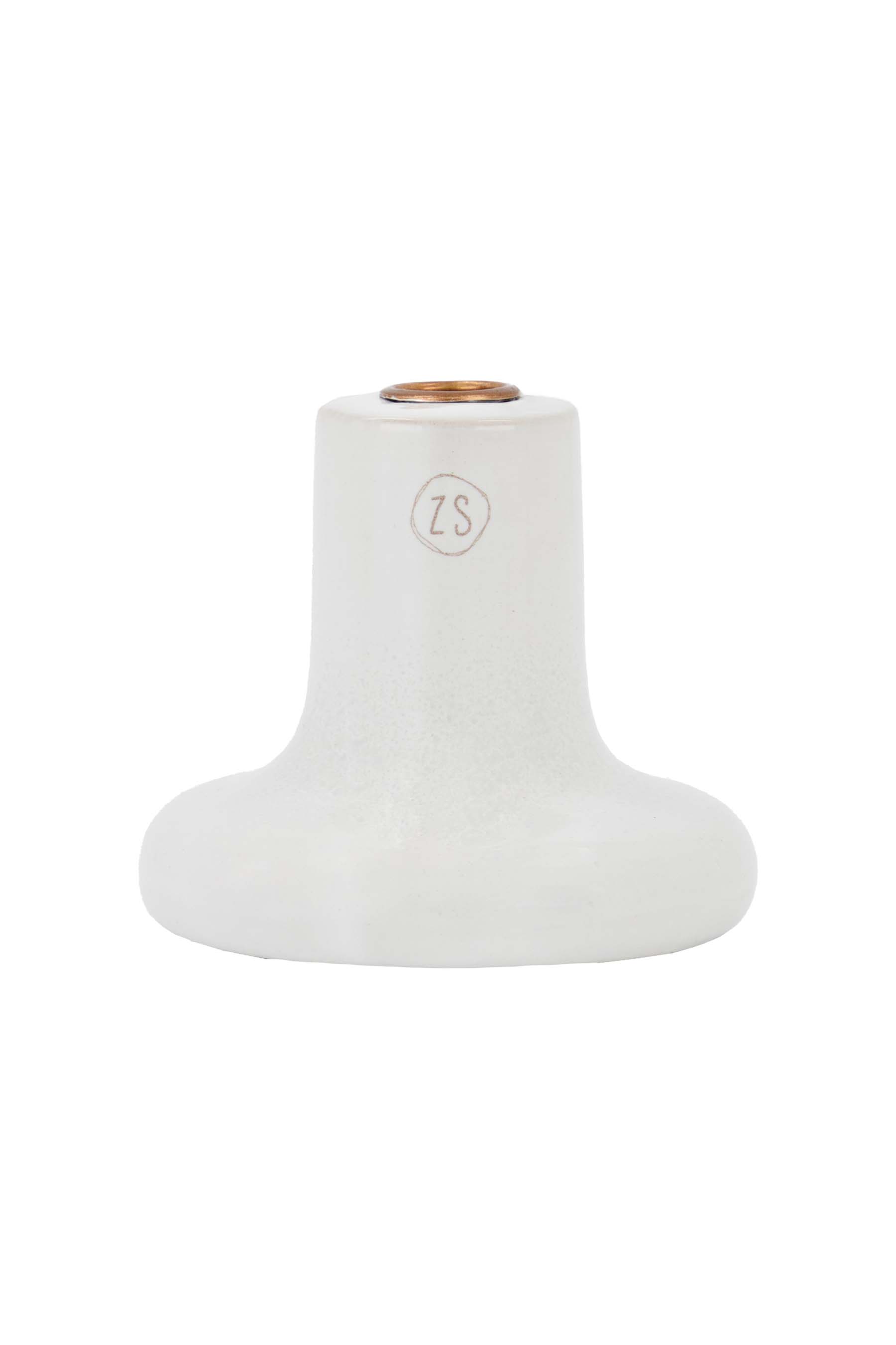 klein kandelaartje glazuur off white