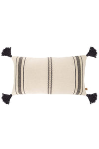kussen geweven aztec print 30x60cm zand