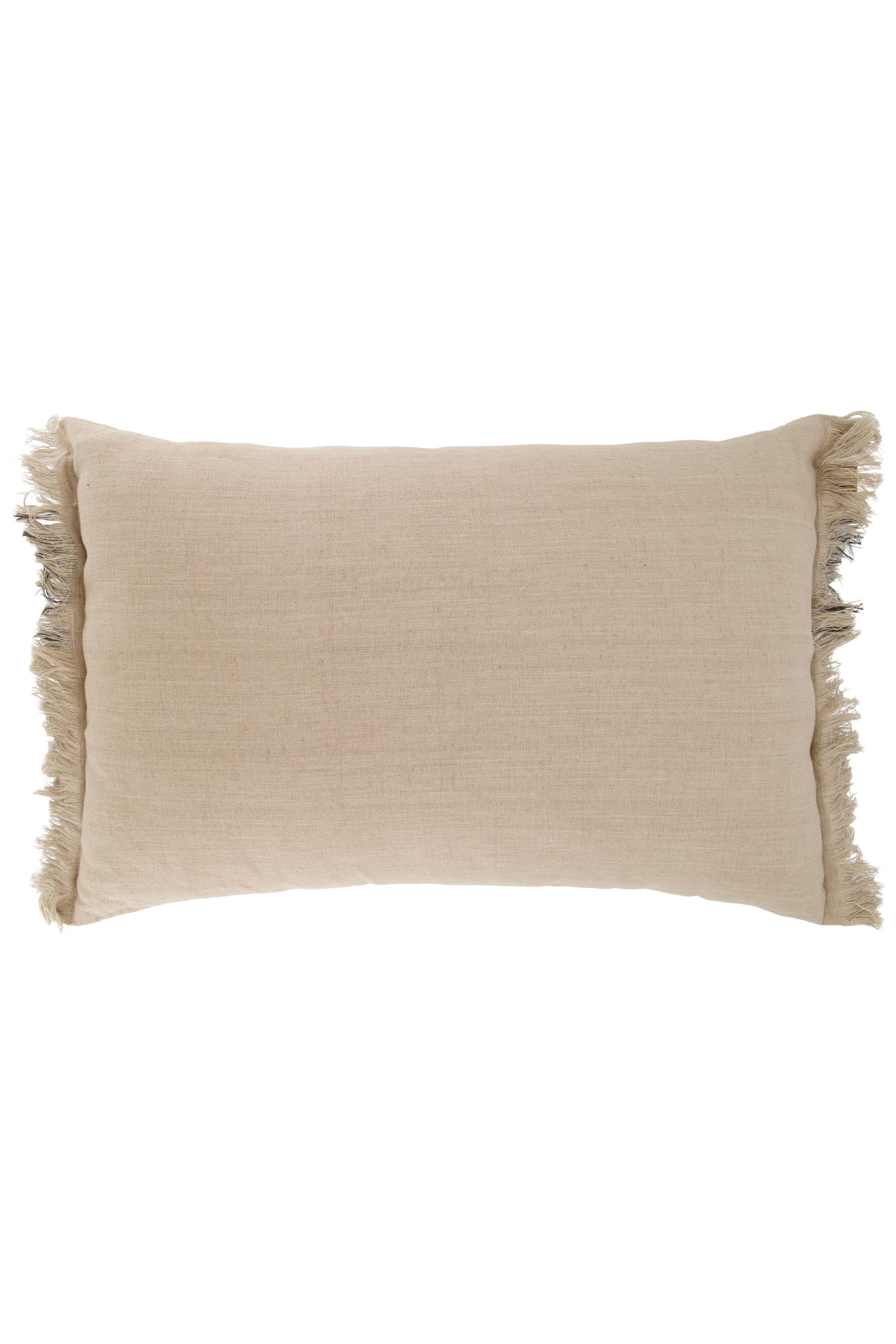 kussen ruit 60x40cm leem