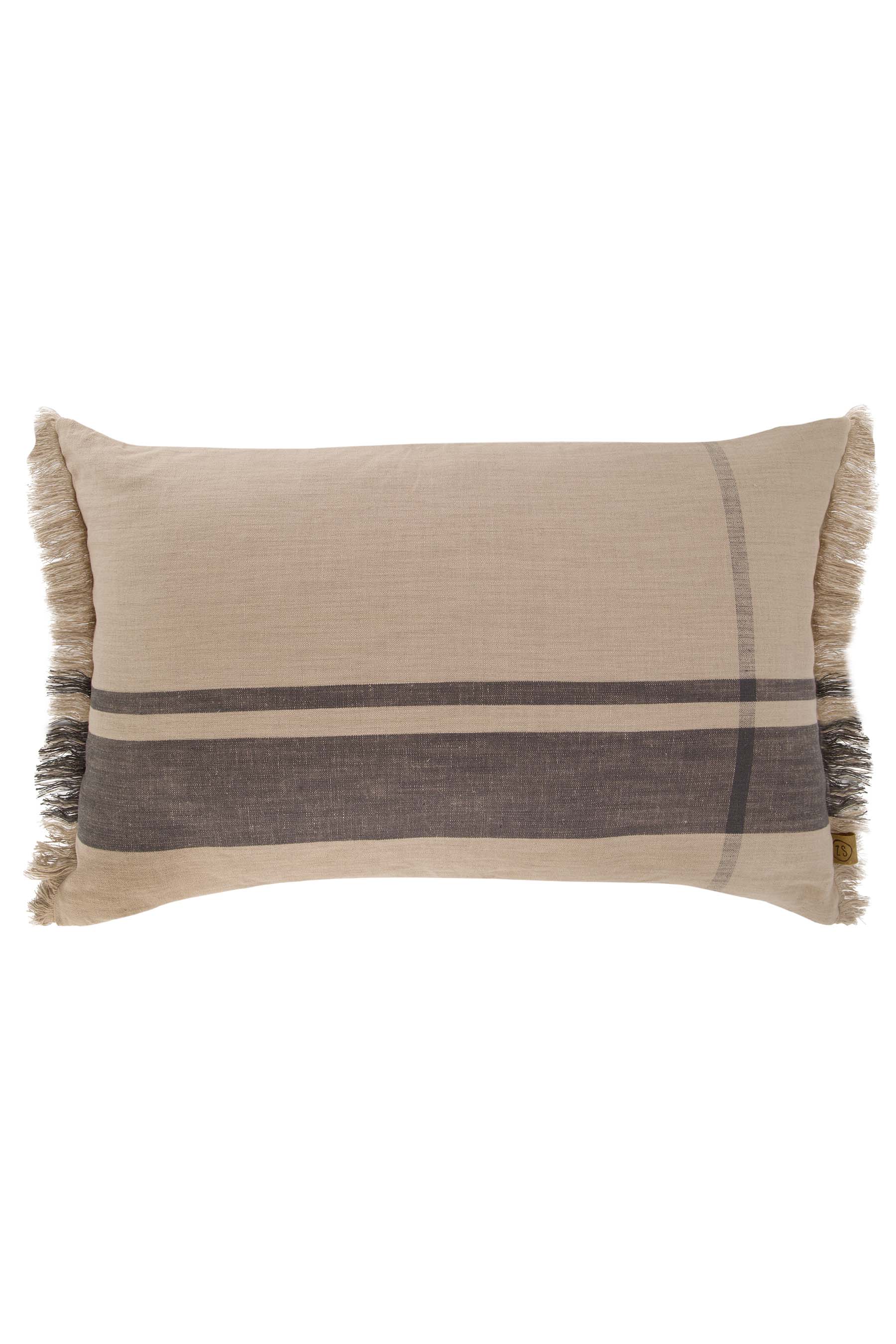 kussen ruit 60x40cm leem