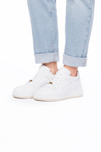 Leren sneaker, wit