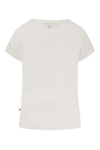 linnen t-shirt boothals wit