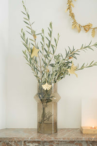 Metalen hanger ginkgo blad goud