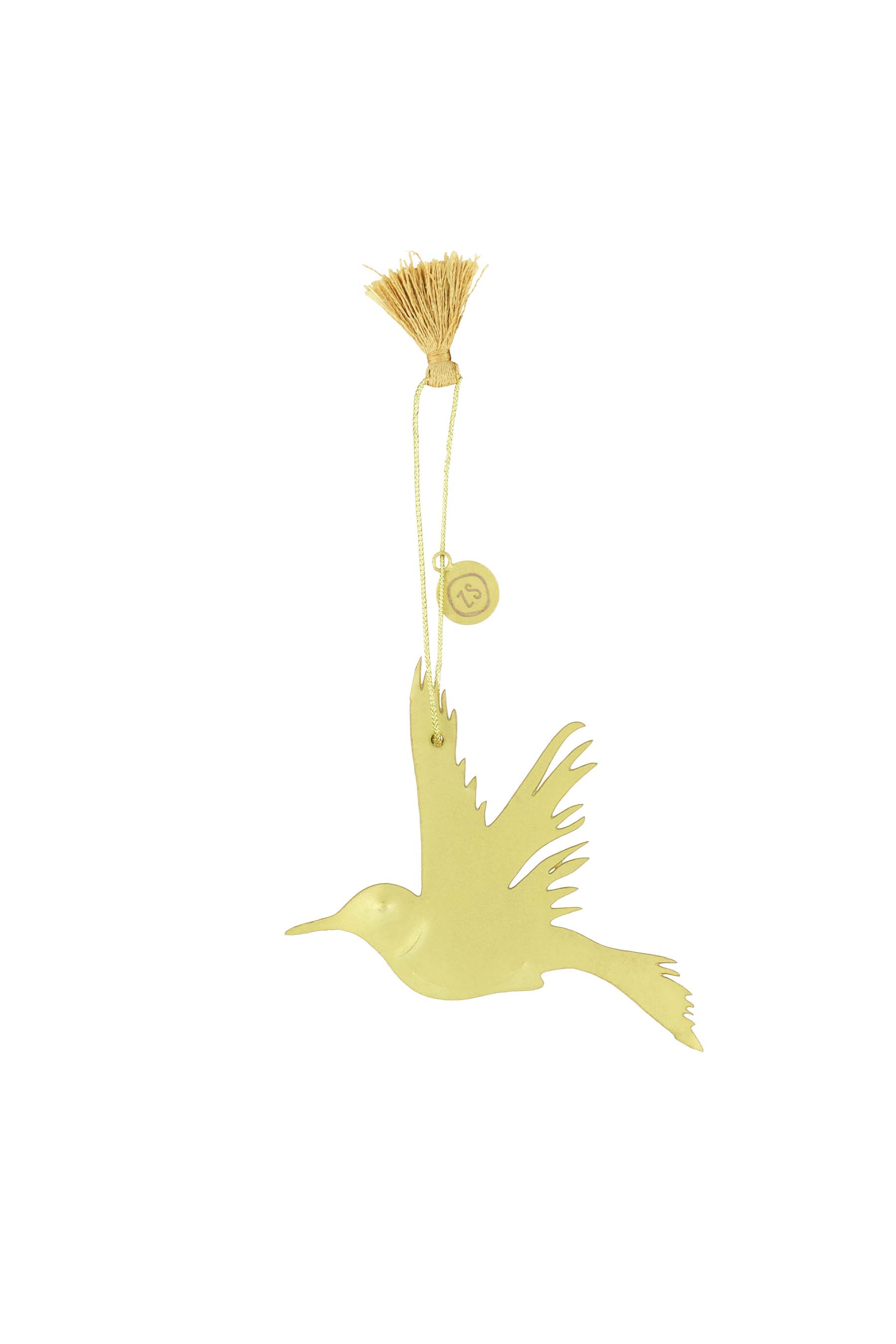 Metalen hanger vogel goud