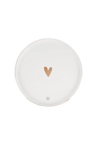 Ontbijtbord goud hartje
