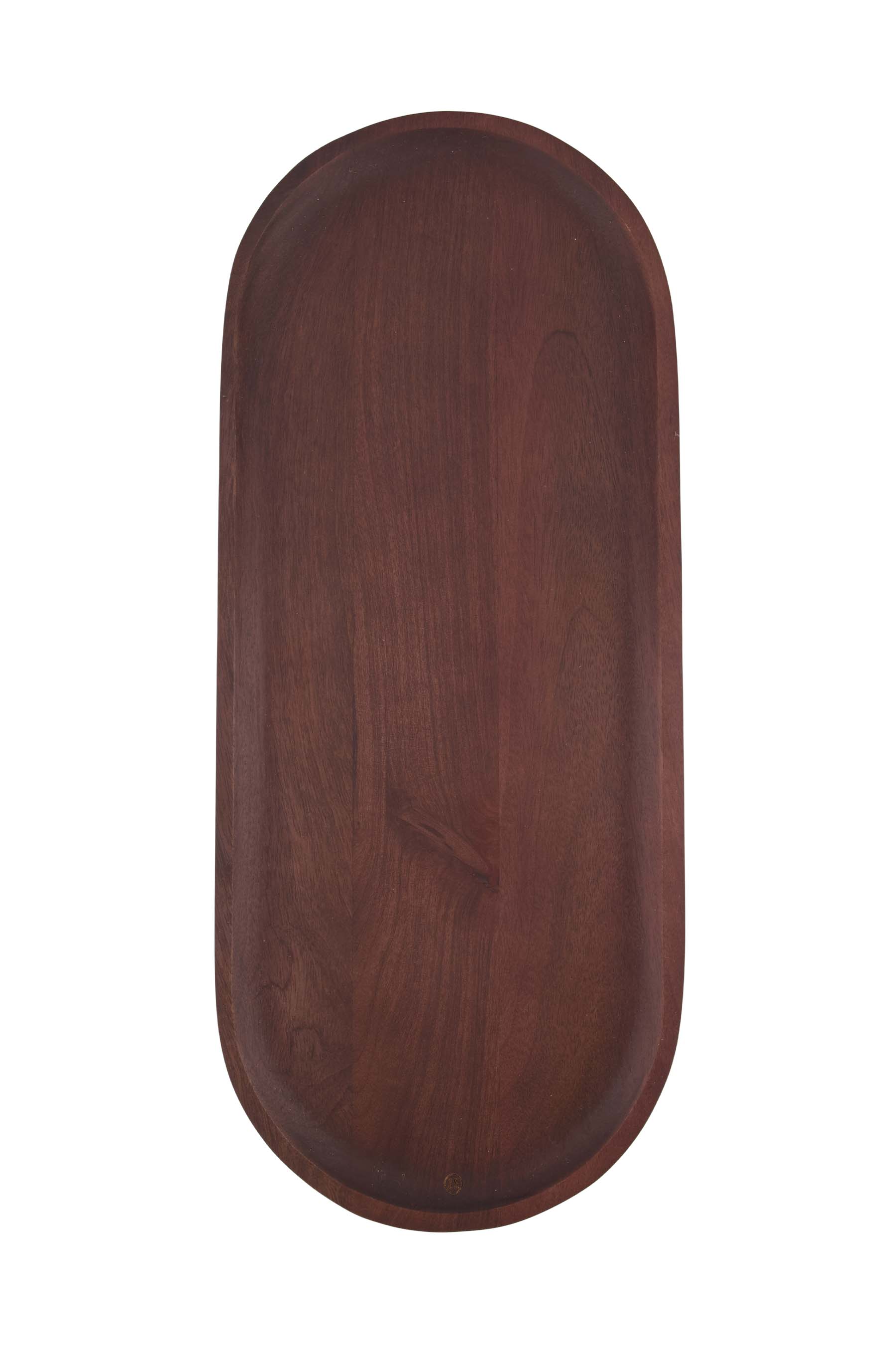 ovalen stylingbord hout 55x23x4cm