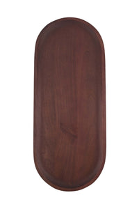 ovalen stylingbord hout 55x23x4cm