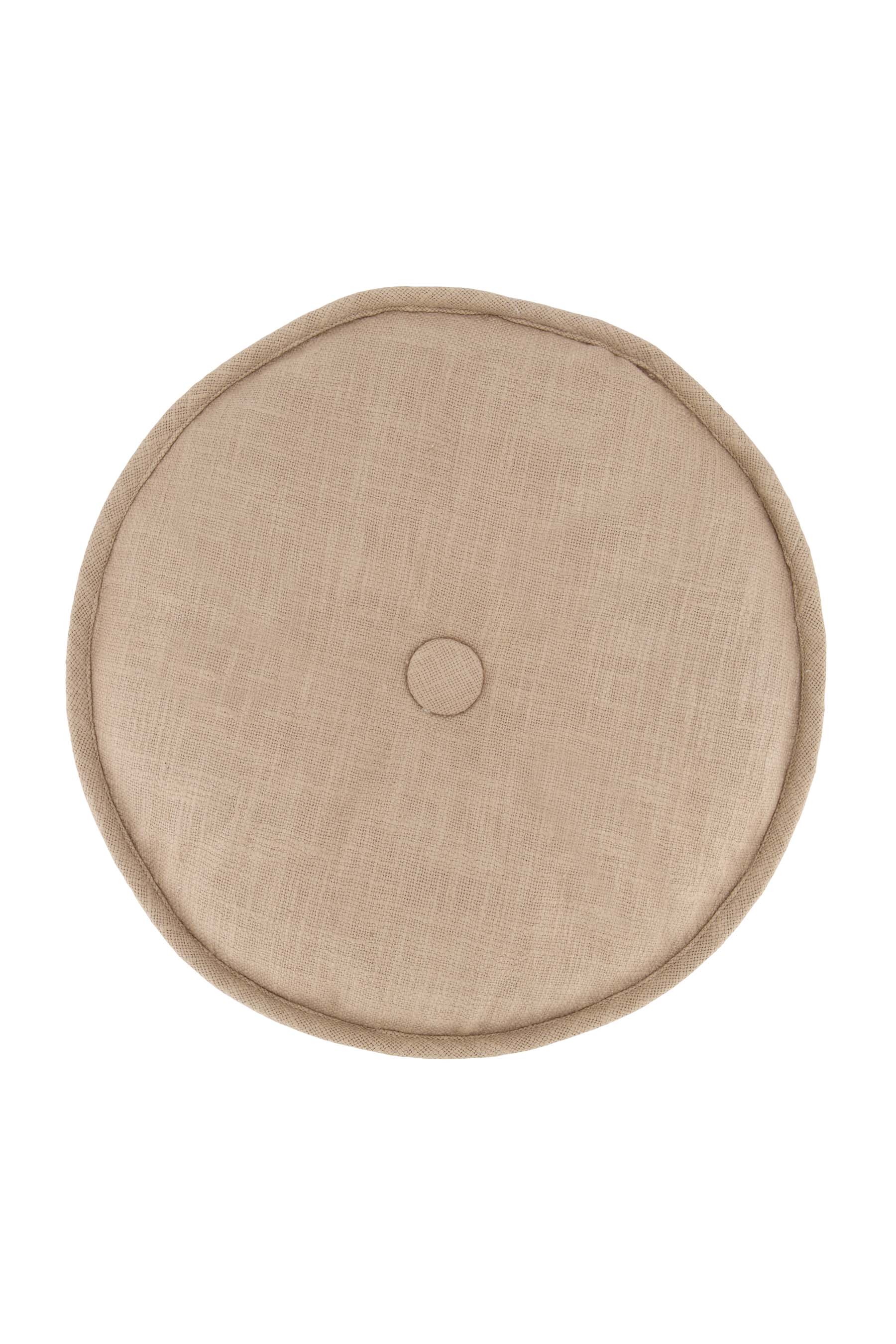 rond kussen Ø40x8cm leem