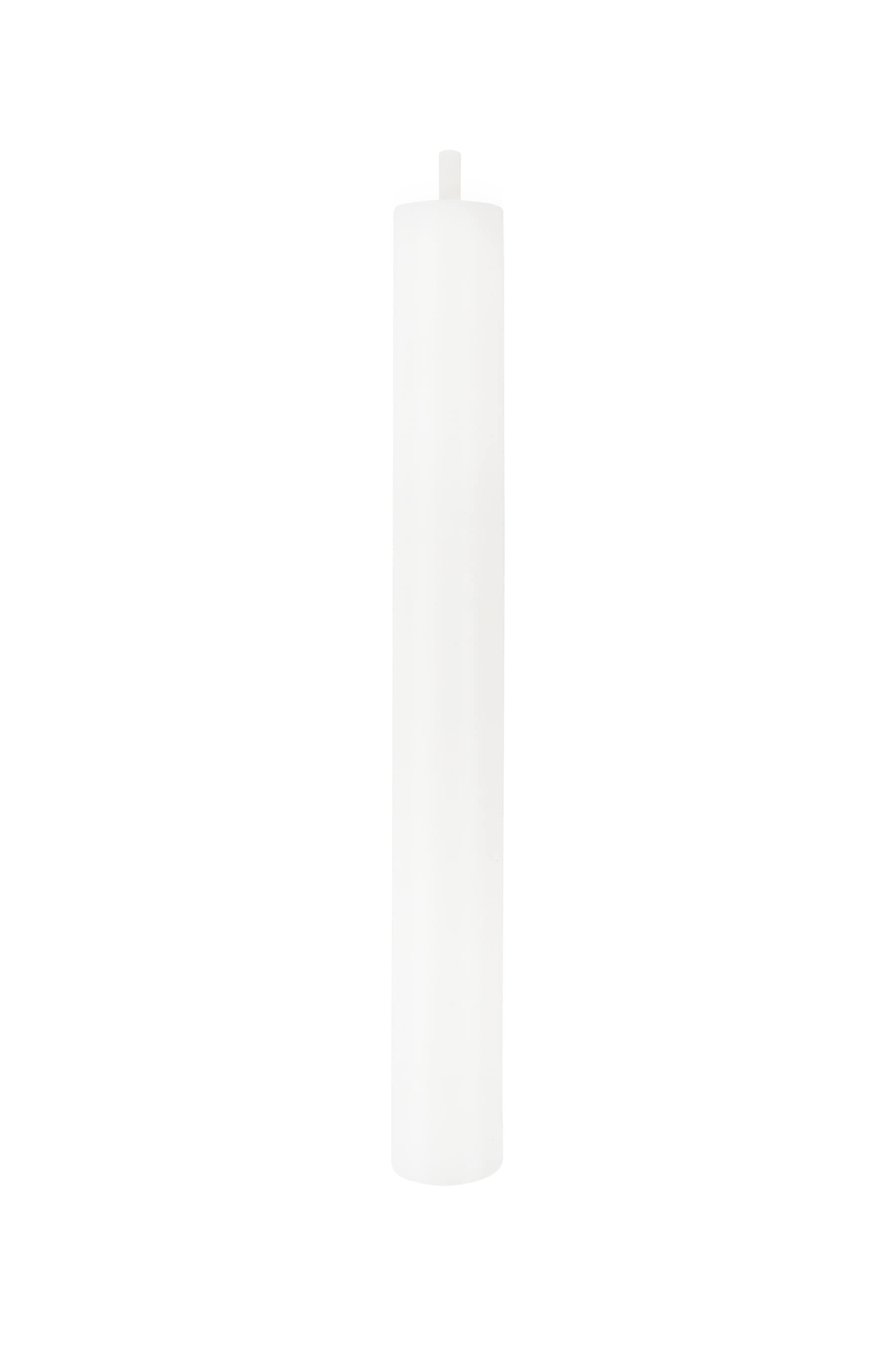 Rustieke kaars 20cm wit