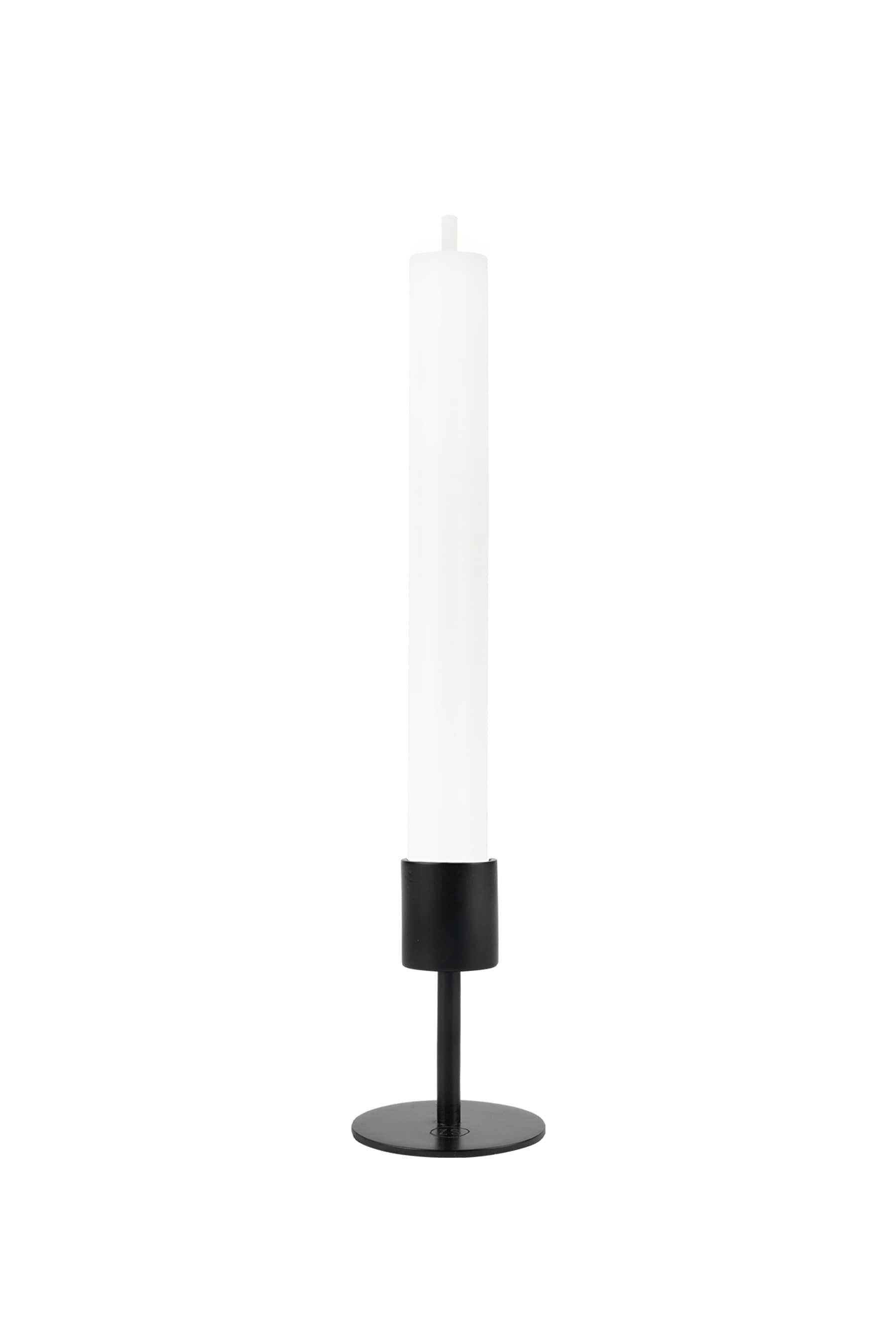 Rustieke kaars 20cm wit