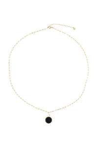 Schakelketting met muntje spikkels/goud