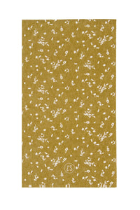 Servetten bloemenprint, kaki