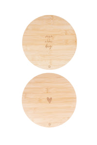 Set van 2 pannenonderzetters hout