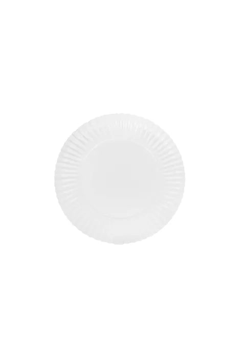 Stylingbord met ribbels 30cm metaal wit