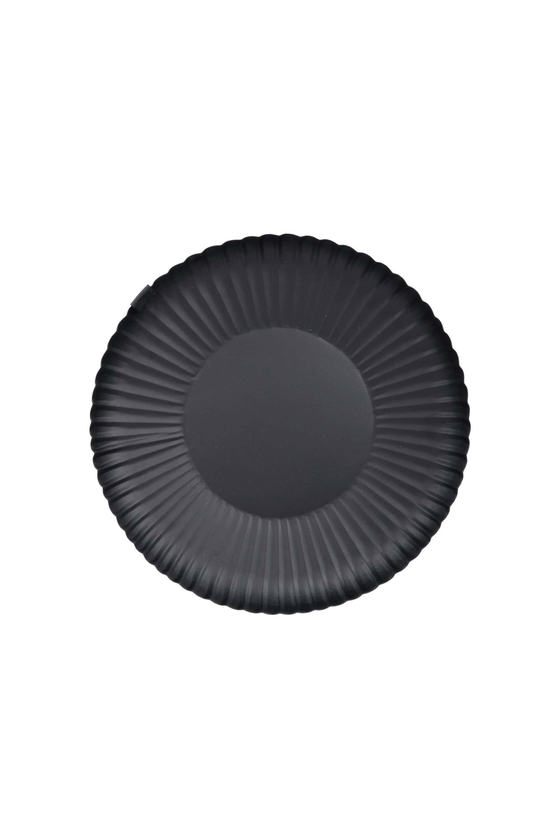 Stylingbord met ribbels 30cm, metaal zwart