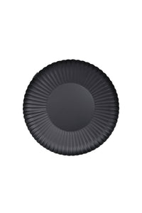 Stylingbord met ribbels 30cm, metaal zwart