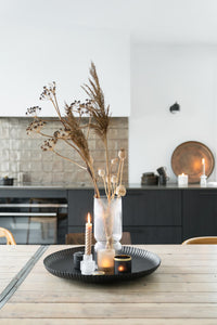 stylingbord met ribbels 50cm metaal zwart