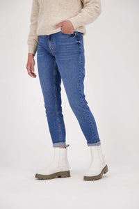 Trendy Mom jeans, blauw NEW