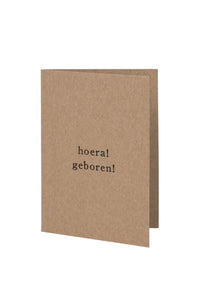 Wenskaart hoera geboren, Kraft